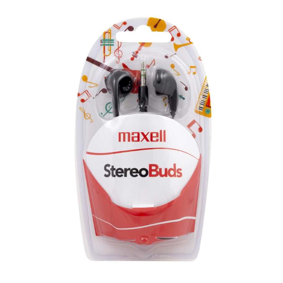 Maxell Stereo Buds Earphones Black