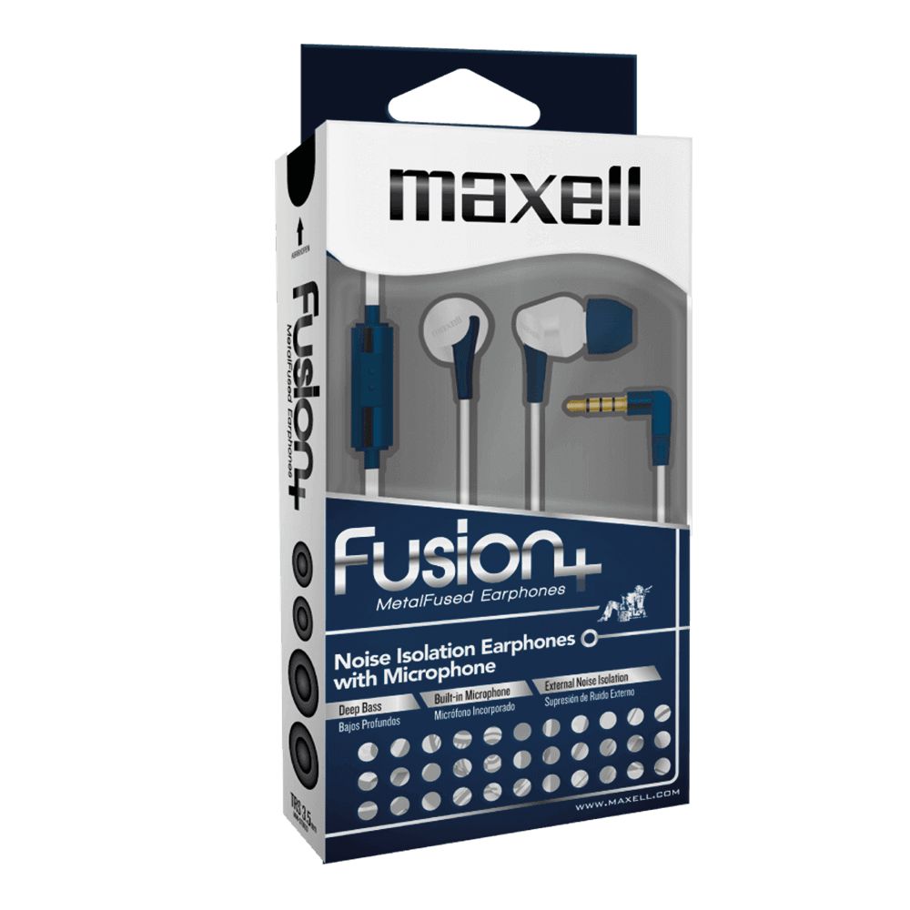 Maxell Fusion+ Headset Blue/White