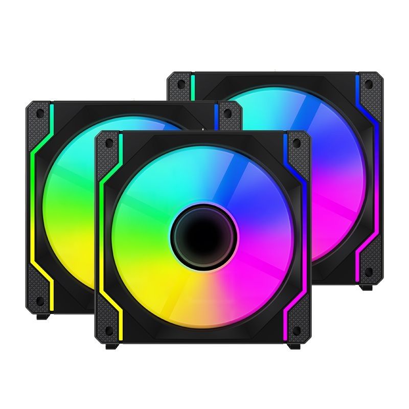 Ventaris VGCF120-3F Tempest RGB Fan 3-pack Black