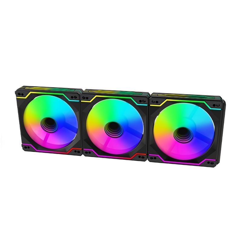 Ventaris VGCF120-3F Tempest RGB Fan 3-pack Black