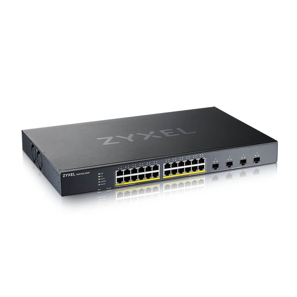 ZyXEL XGS1935-28HP-EU0101F 24-port GbE PoE Lite-L3 Smart Managed Switch with 4 10G Uplink