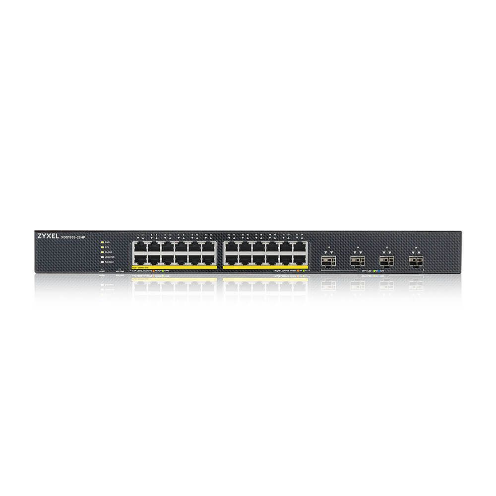 ZyXEL XGS1935-28HP-EU0101F 24-port GbE PoE Lite-L3 Smart Managed Switch with 4 10G Uplink