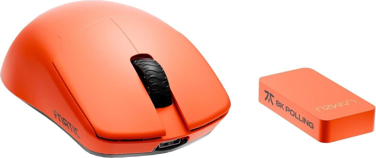 LAMZU Maya 8K Special Fnatic Edition Wireless Gaming Mouse Orange