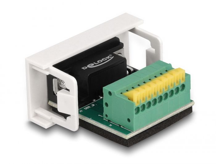 DeLock Easy 45 Module D-Sub 9 pin male to 9 pin Terminal Block