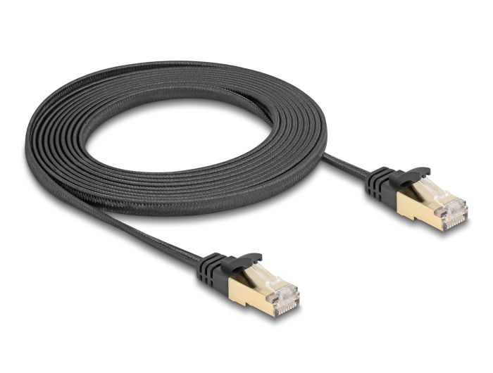 DeLock CAT6A U-FTP Patch Cable 3m Black