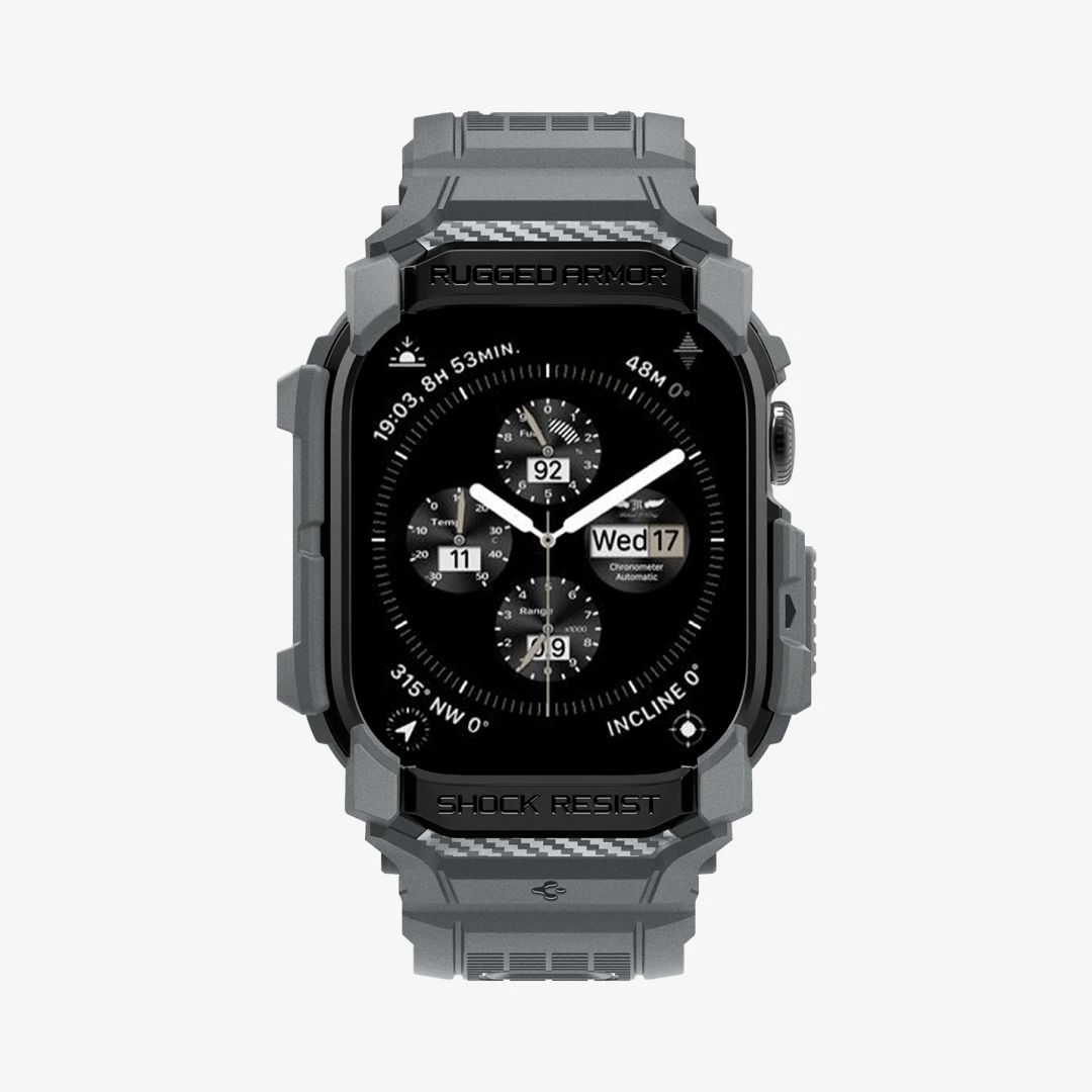 Spigen Rugged Armor Pro Apple Watch 10 46mm Dark Gray