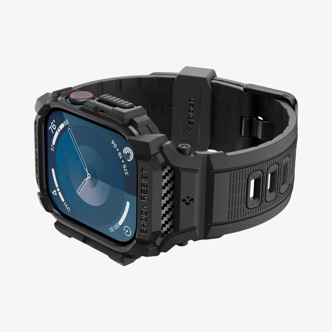 Spigen Rugged Armor Pro Apple Watch 10 42mm Matte Black