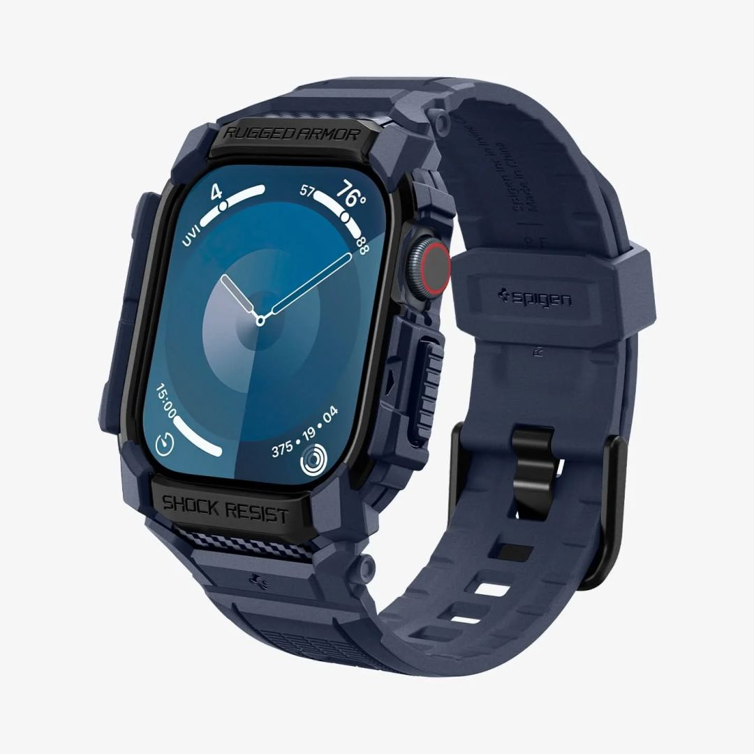 Spigen Rugged Armor Pro Apple Watch 10 46mm Navy Blue