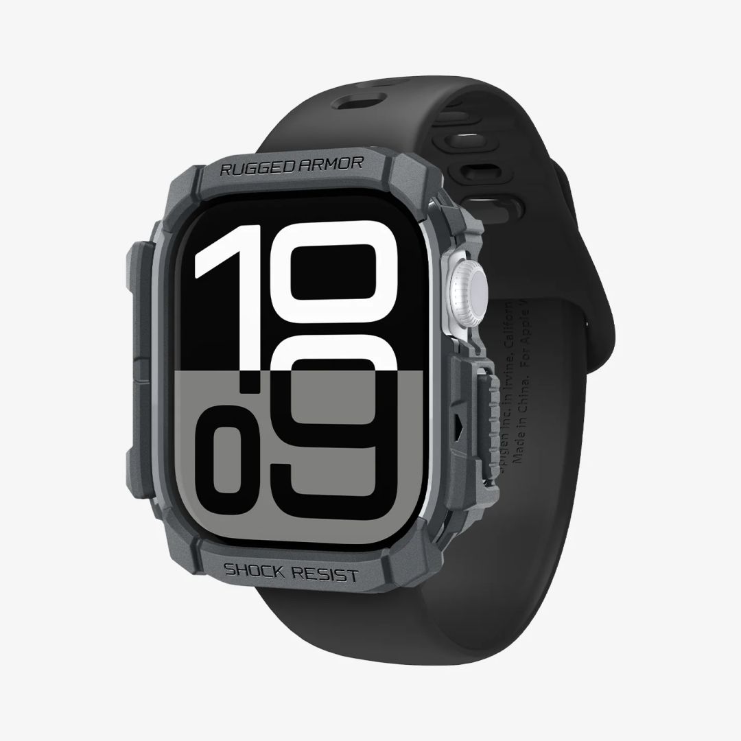 Spigen Rugged Armor Apple Watch 10 46mm Dark Gray