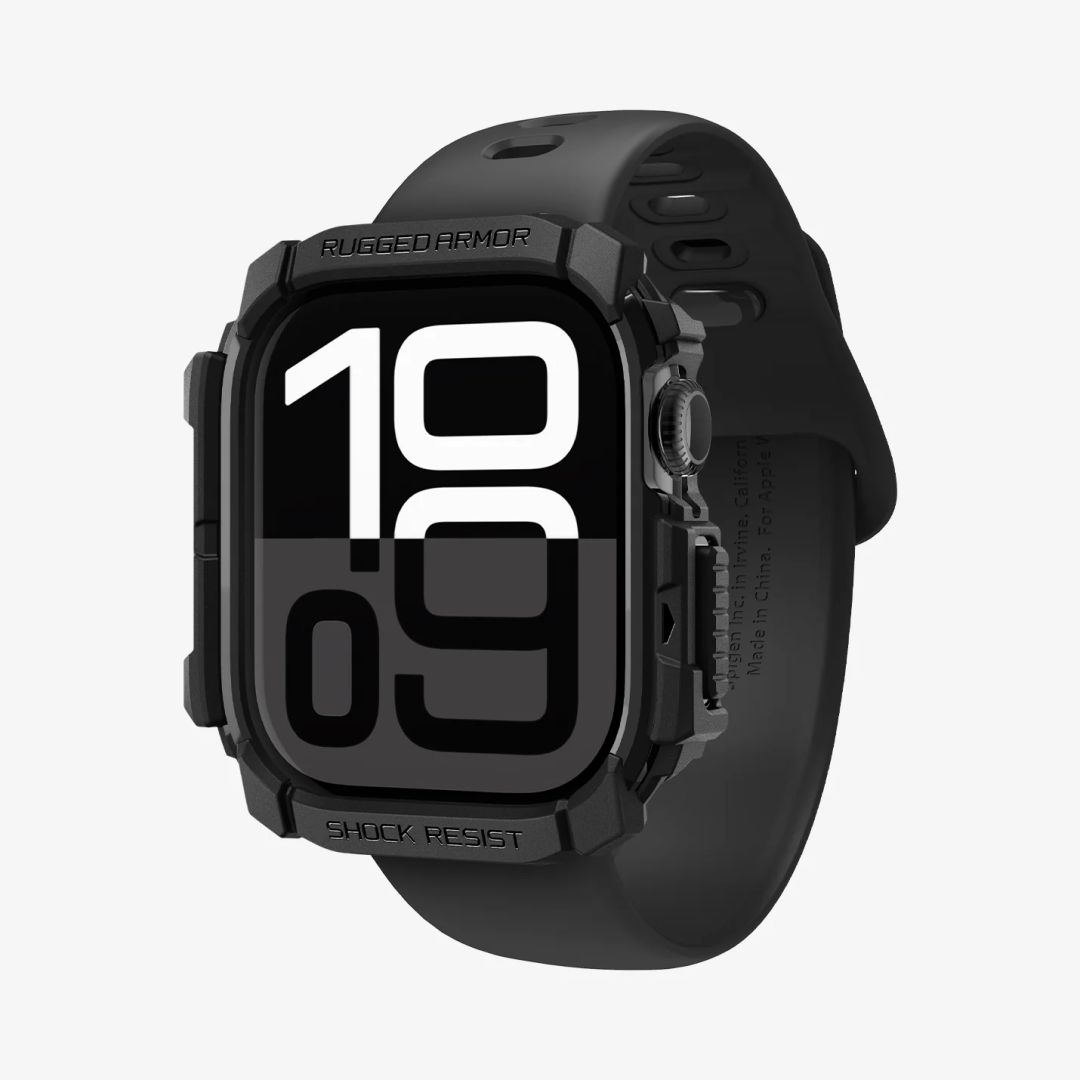 Spigen Rugged Armor Apple Watch 10 42mm Matte Black