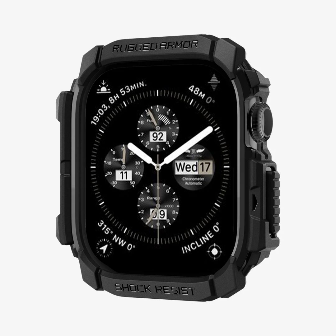 Spigen Rugged Armor Apple Watch 10 42mm Matte Black