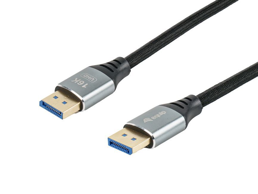 EQuip DisplayPort to DisplayPort 2.1 16K/60Hz cable 1m Black