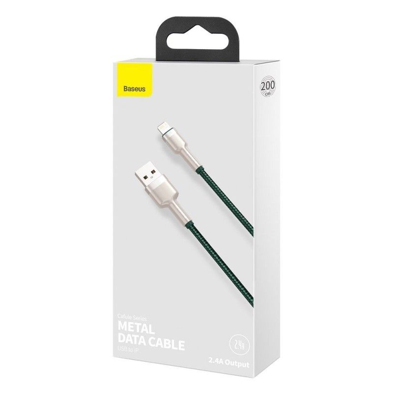 Baseus Cafule USB - Lightning Cable 2,4A 2m Green