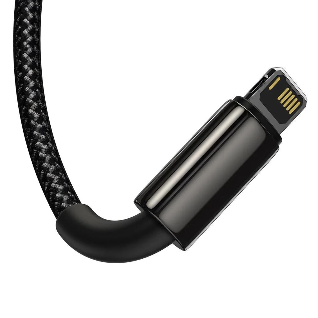 Baseus Tungsten Gold 3in1 Micro/Lightning/USB-C adat/töltőkábel 3,5A 1,5m Black