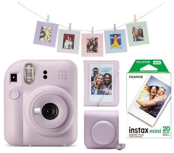 Fujifilm Instax Mini 12 Lilac Purple Bundle Kit