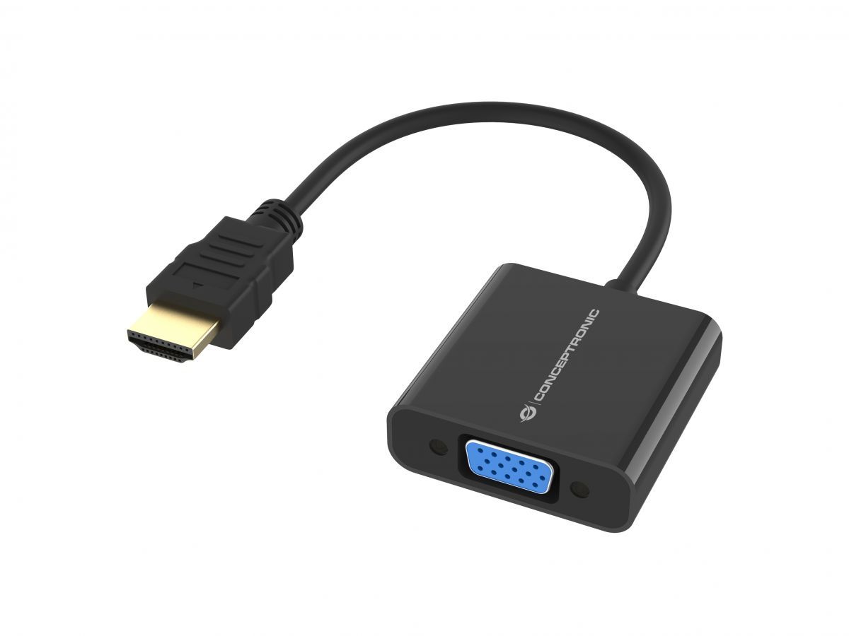 Conceptronic  ABBY20B HDMI to VGA 1080P Adapter Black