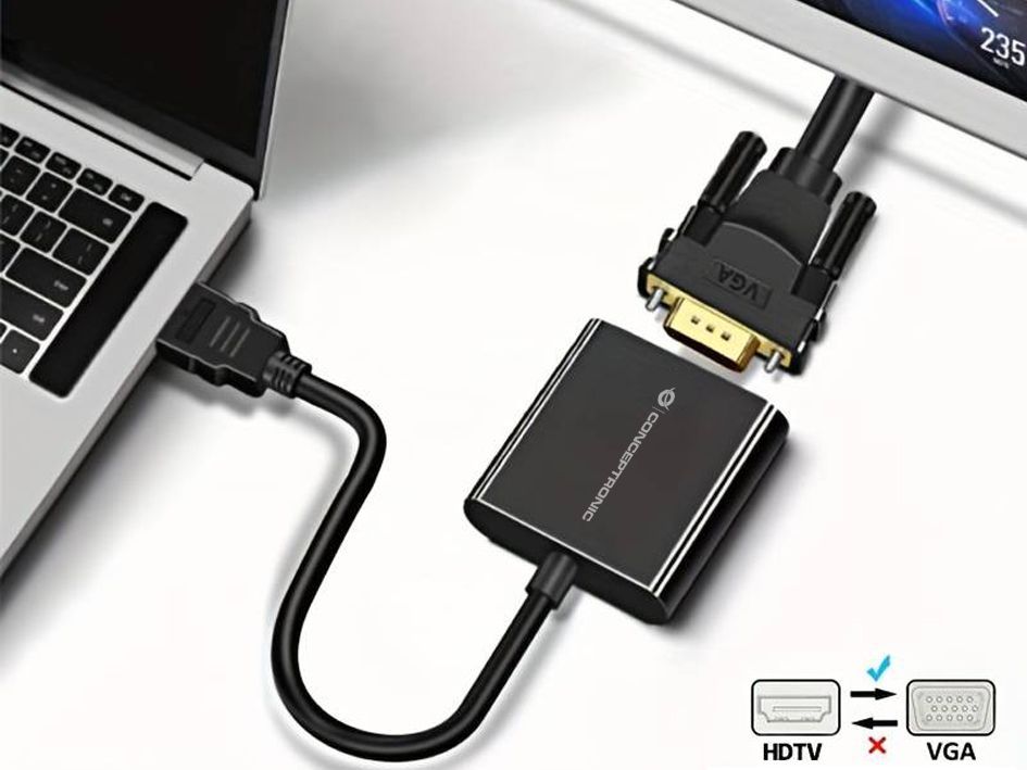 Conceptronic  ABBY20B HDMI to VGA 1080P Adapter Black