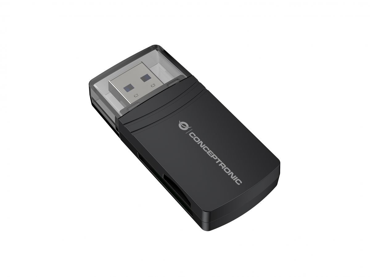 Conceptronic  BIAN06B SD TF/MicroSD 4.0 Card Reader Black