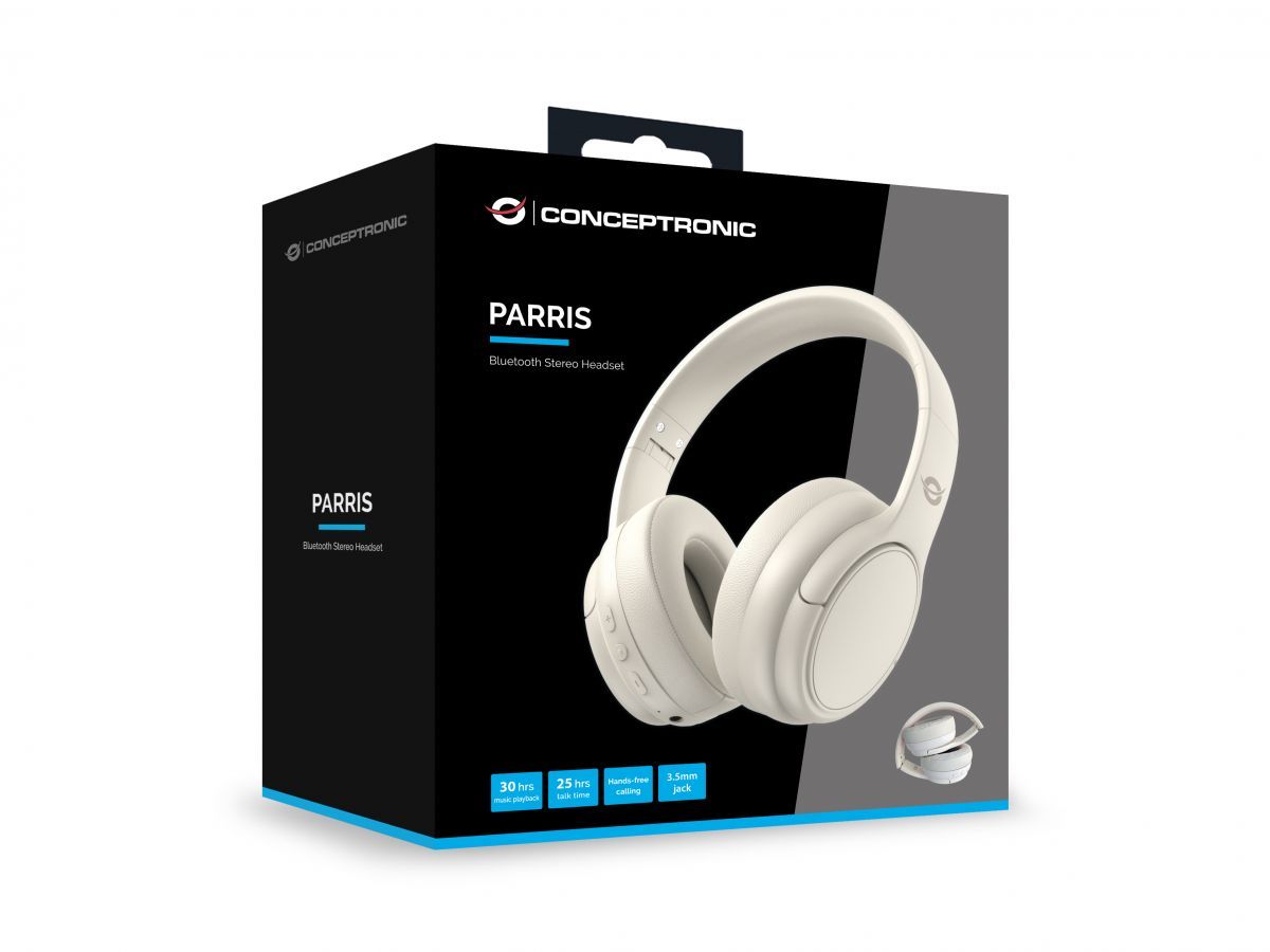 Conceptronic  PARRIS03C Bluetooth Headset Cream