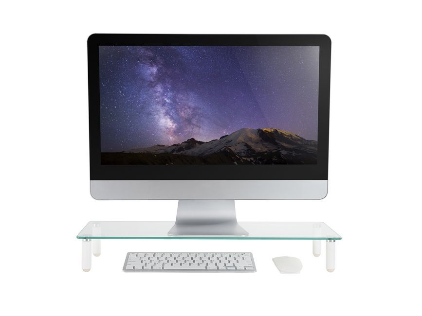 EQuip Glass Desktop Monitor Stand