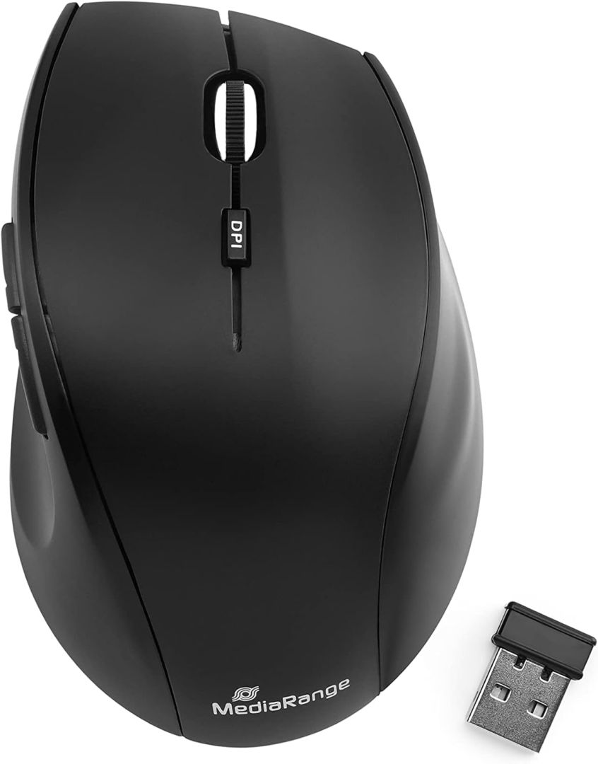 MediaRange MROS208 Wireless 5-button Optical Mouse Black