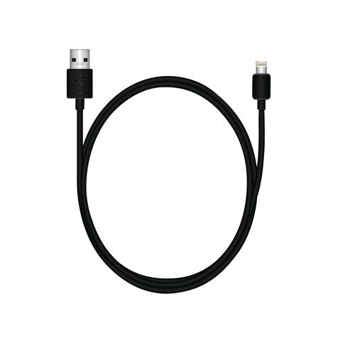 MediaRange MRCS137 USB 2.0 to Apple Lightning plug 1m Cable Black