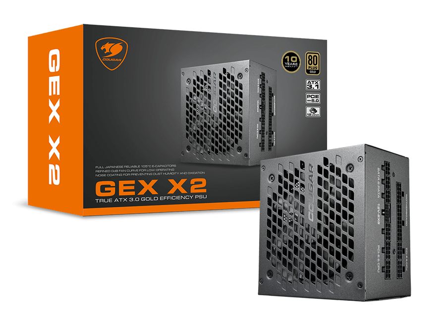 Cougar 1000W 80+ Gold Gex X2