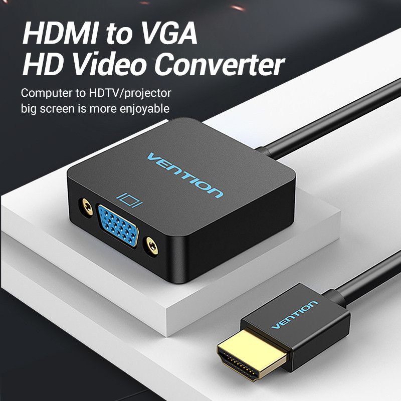 Vention HDM -> VGA 0,15m konverter Black