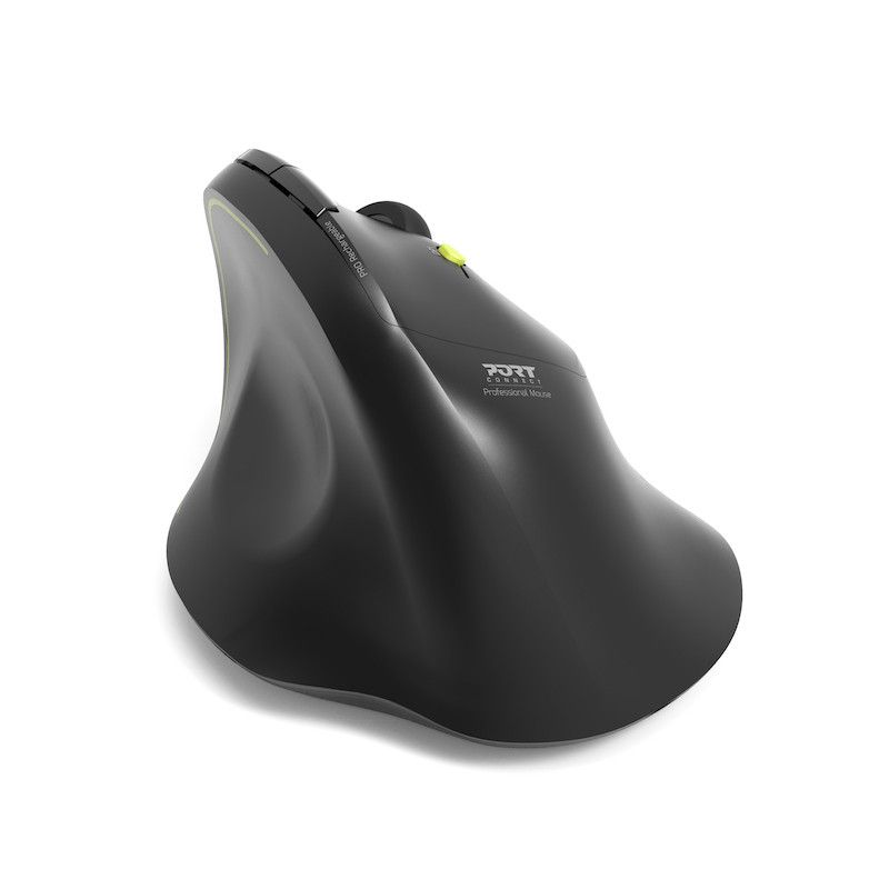 Port Designs Ergo Soft Wireless Bluetooth Rechargeable Mouse Black