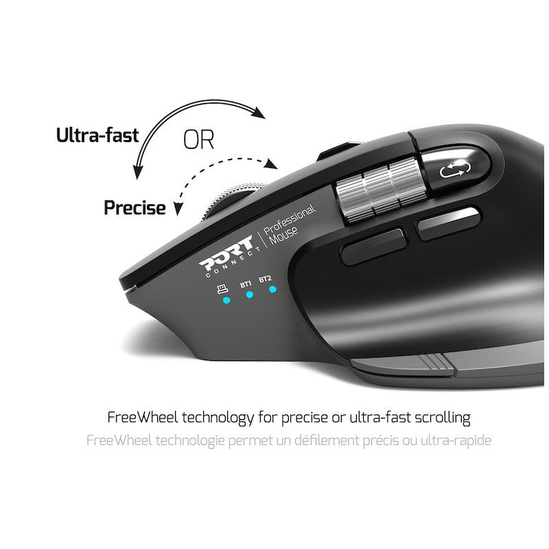 Port Designs Ultimate Wireless Bluetooth Mouse Black