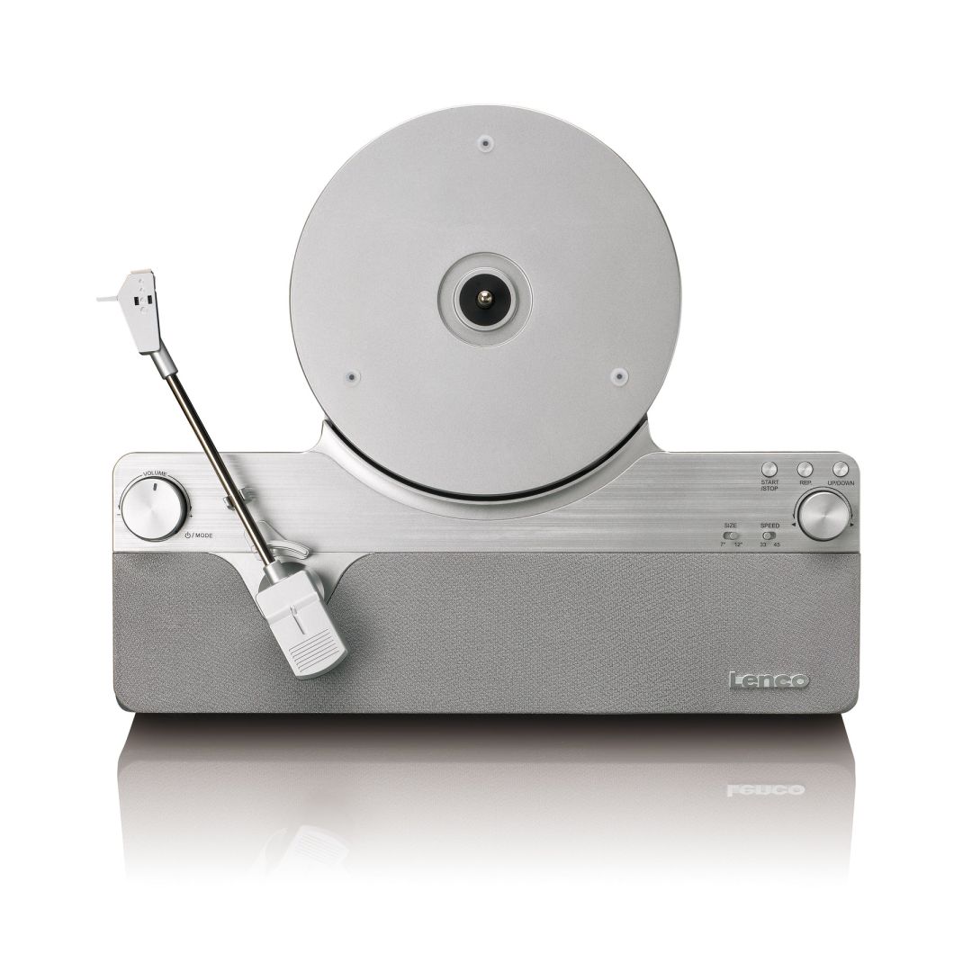 Lenco LSA-071SI Fully automatic vertical record player with built-in speakers and Bluetooth Silver