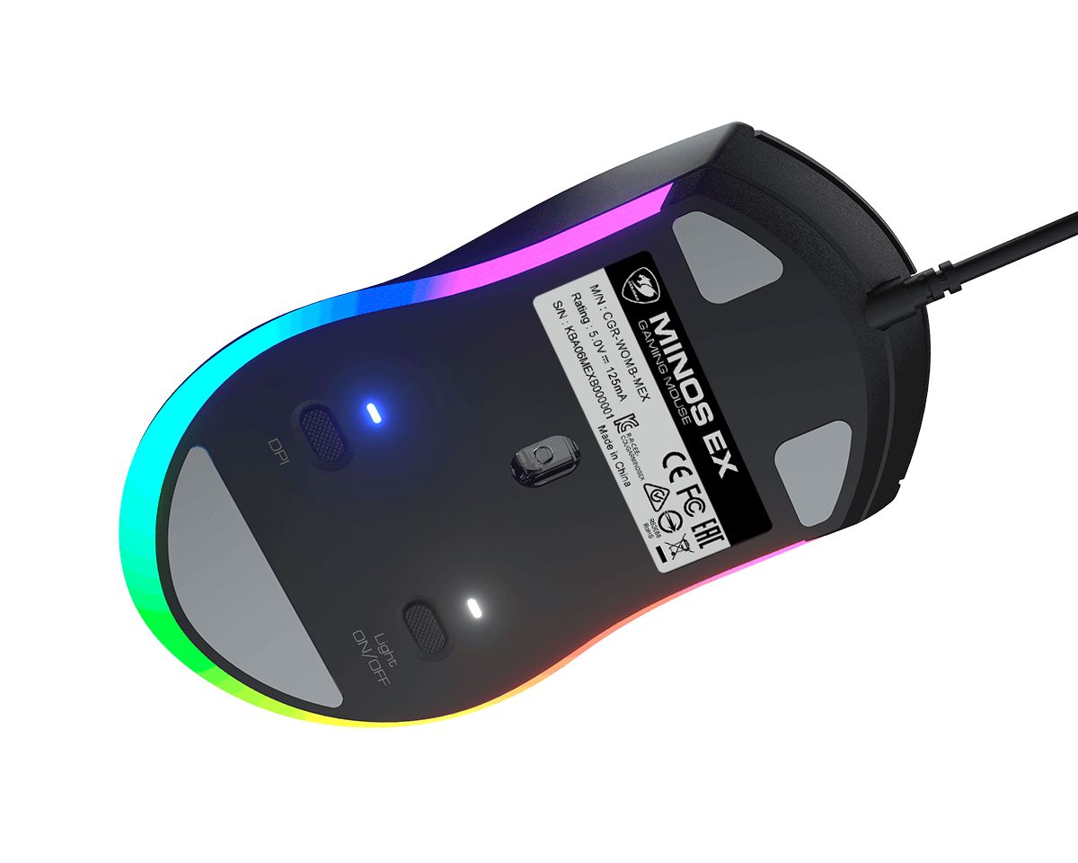 Cougar Minos EX Symmetrical RGB Gaming Mouse Black