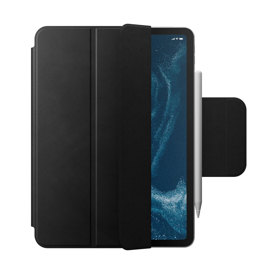 Nomad Leather Folio Plus iPad Pro 11" (22/21/20/18), iPad Air 11" (M2), iPad Air 10.9" Black