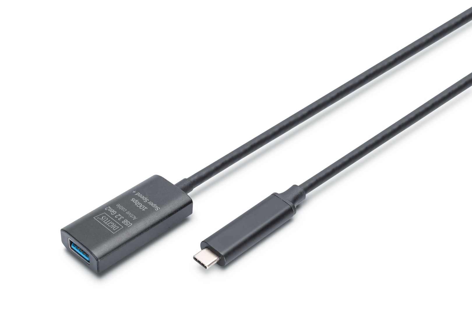 Digitus Active USB 3.2 Gen2 10G extension cable USB-C - USB-C 5m Black