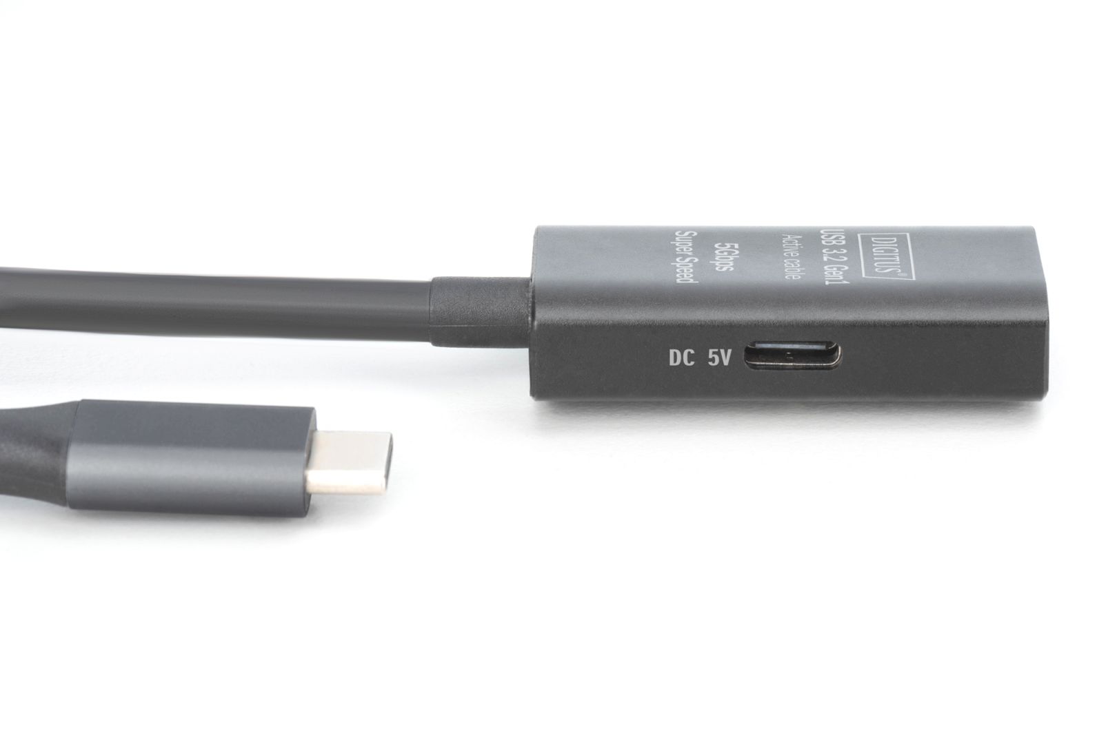 Digitus Active USB 3.2 Gen1 5G extension cable USB-C - USB-C 5m Black