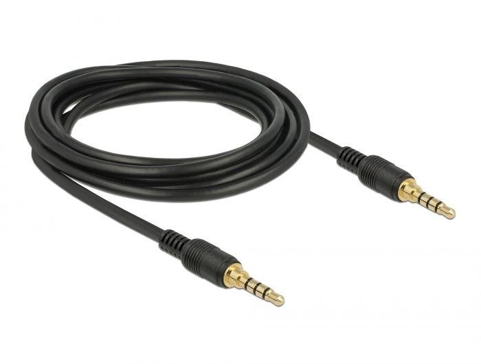 DeLock Stereo Jack 3,5mm Male cable 3m Black