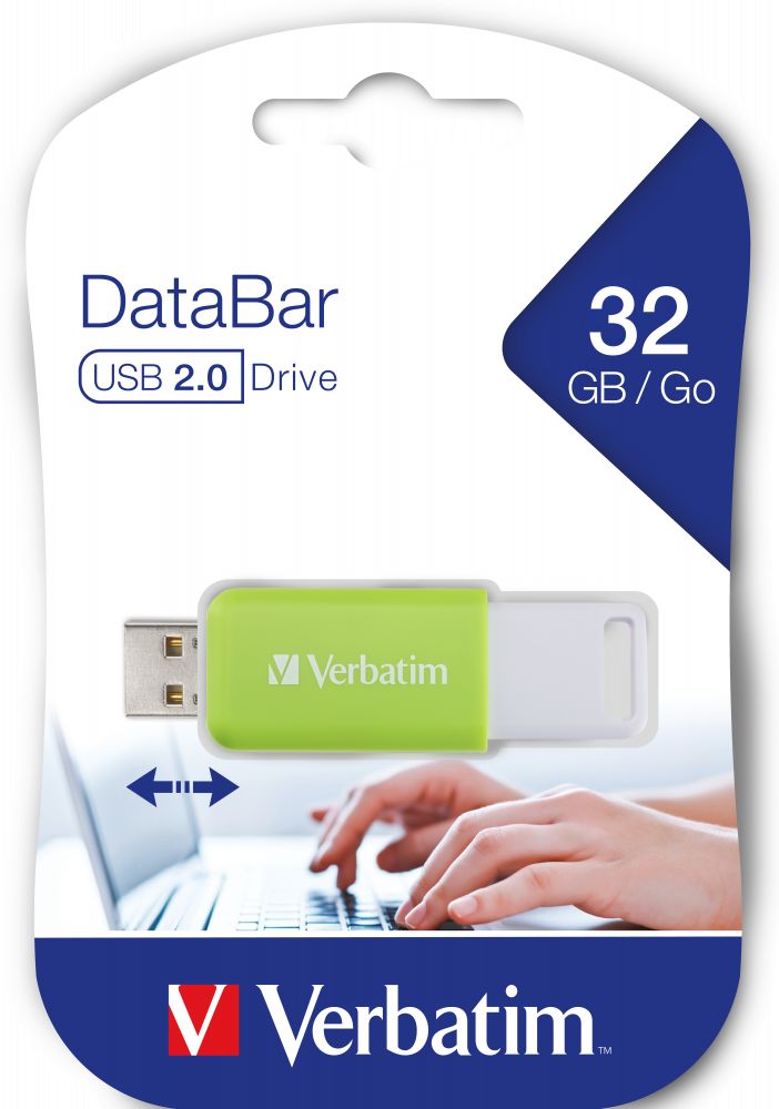 Verbatim 32GB DataBar USB2.0 Green