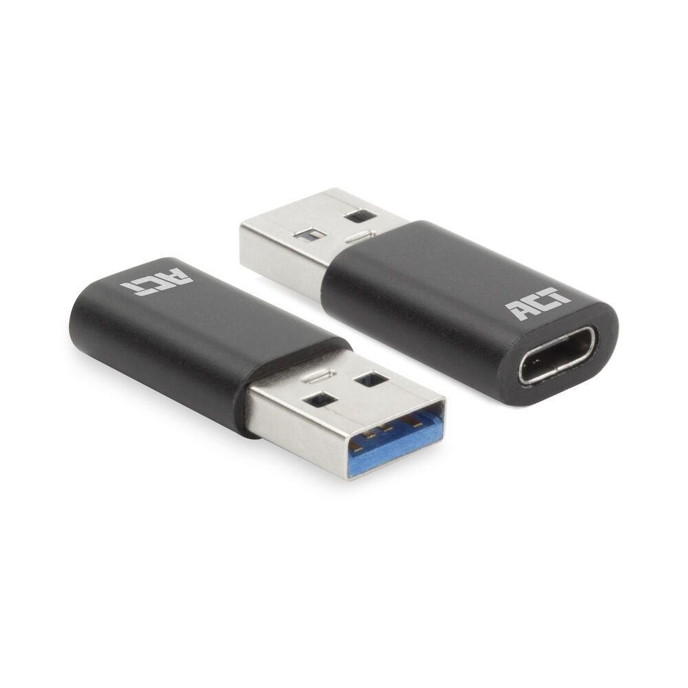 ACT USB-A to USB-C Adapter Black