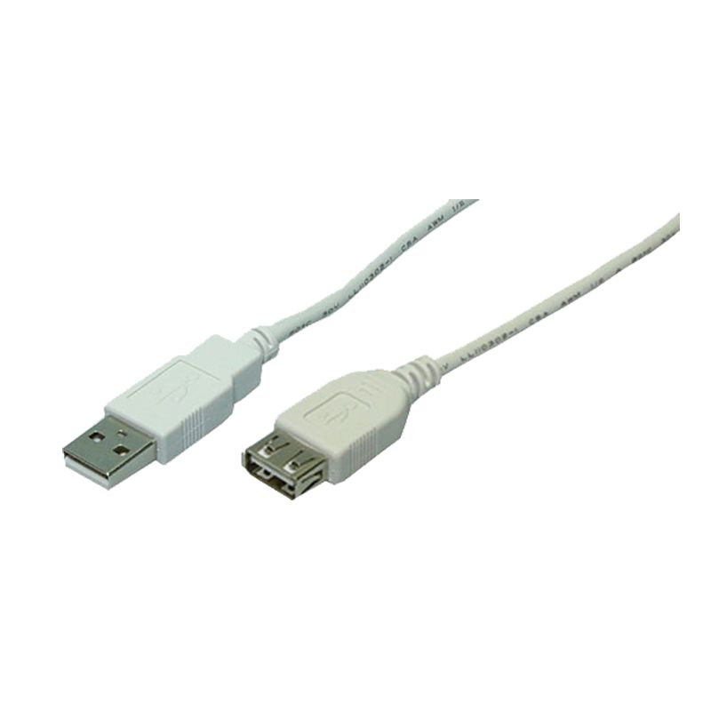 Logilink USB 2.0 cable USB-A/M to USB-A/F 3m Grey