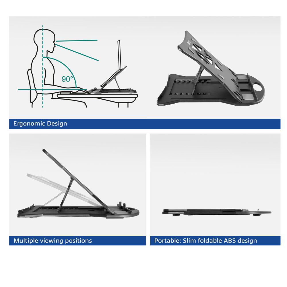 ACT AC8150 Foldable Laptop Stand with 7 adjustable heights