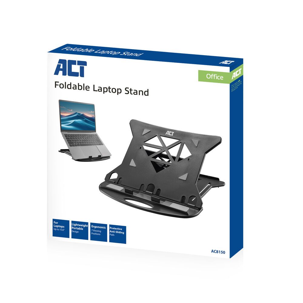 ACT AC8150 Foldable Laptop Stand with 7 adjustable heights