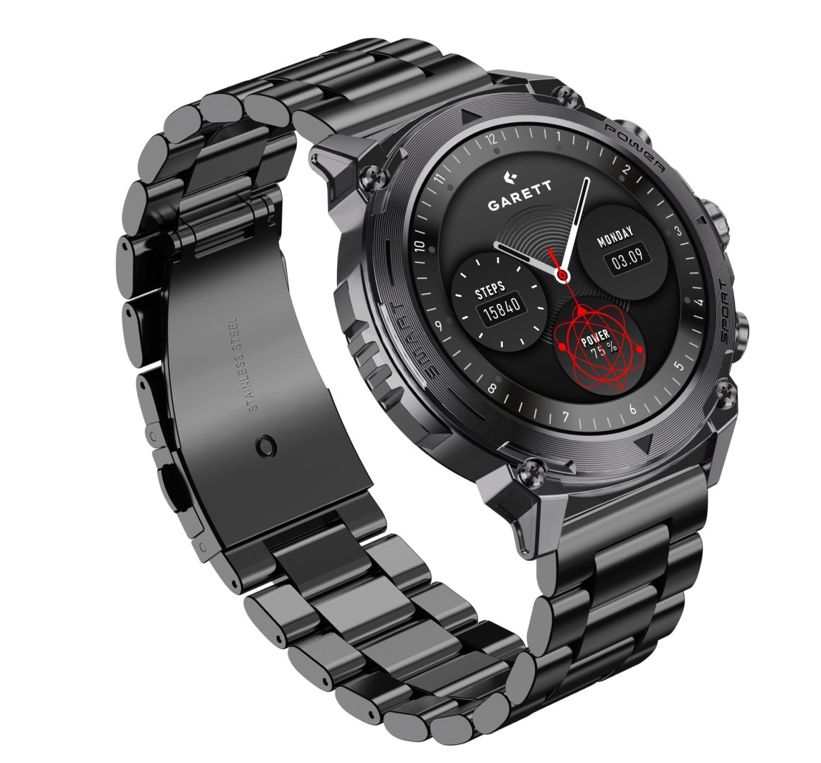 GARETT Atom Smartwatch Black Steel