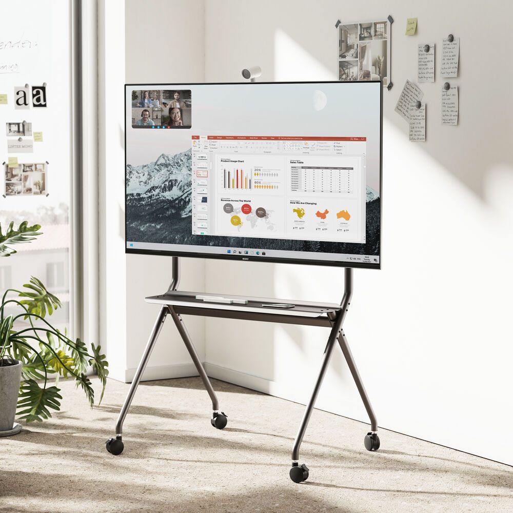 ACT AC8372 Mobile TV/monitor floor stand, 50” to 86” VESA