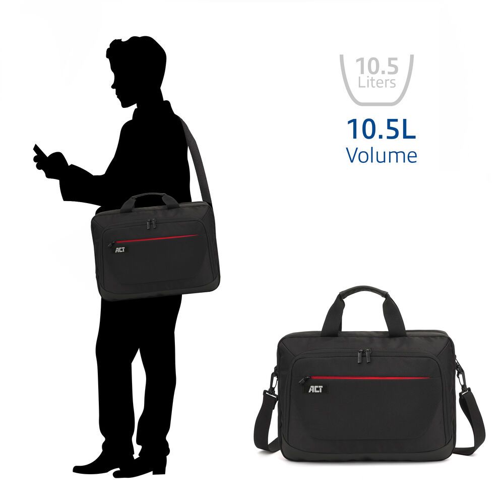 ACT AC8570 Suburb shoulder bag for laptops up to 15,6" Black