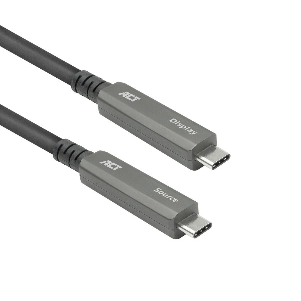 ACT USB-C 3.2 Gen2 Active Optical Cable (AOC) for touch panels video data, power 3m Black