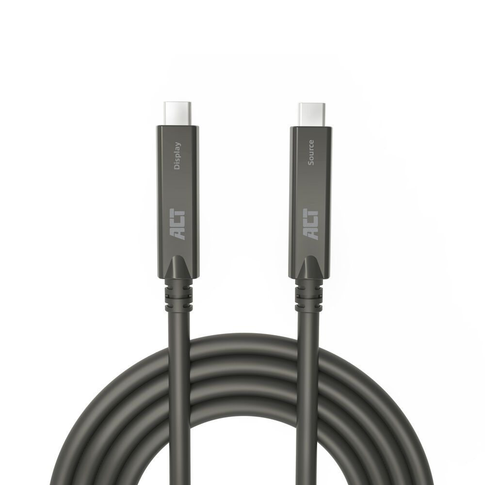 ACT USB-C 3.2 Gen2 Active Optical Cable (AOC) for touch panels video data, power 3m Black