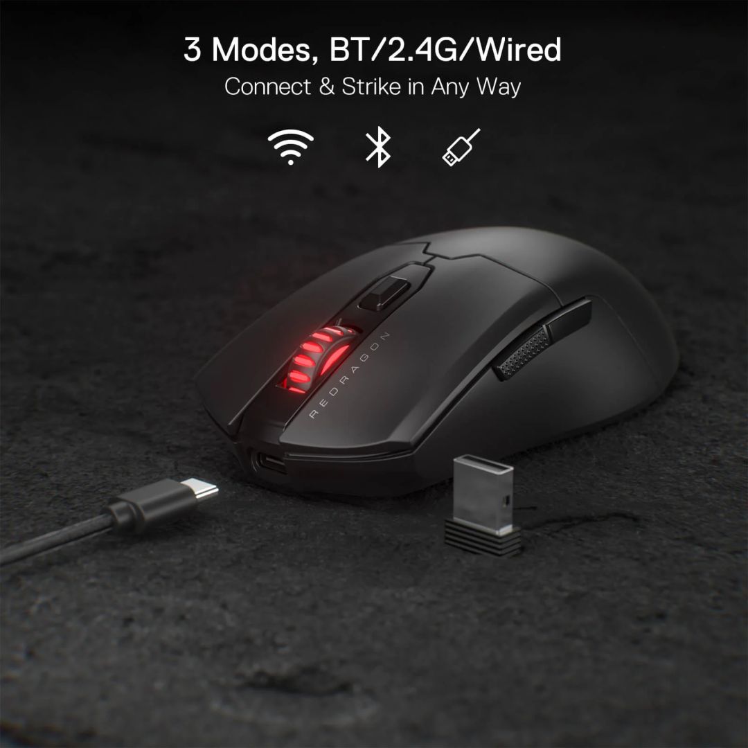 Redragon M995 Fyzu Wireless Bluetooth Gaming Mouse Black