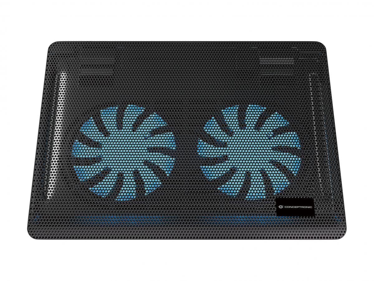 Conceptronic  CNBCOOLPAD2F 2-Fan Laptop Cooling Pad Black