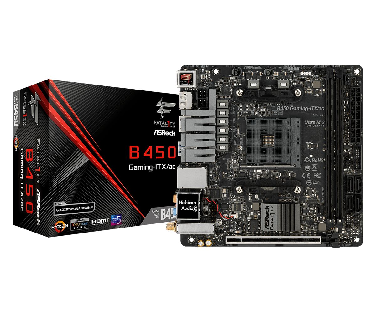 ASROCK Fatal1ty B450 GAMING-ITX/AC