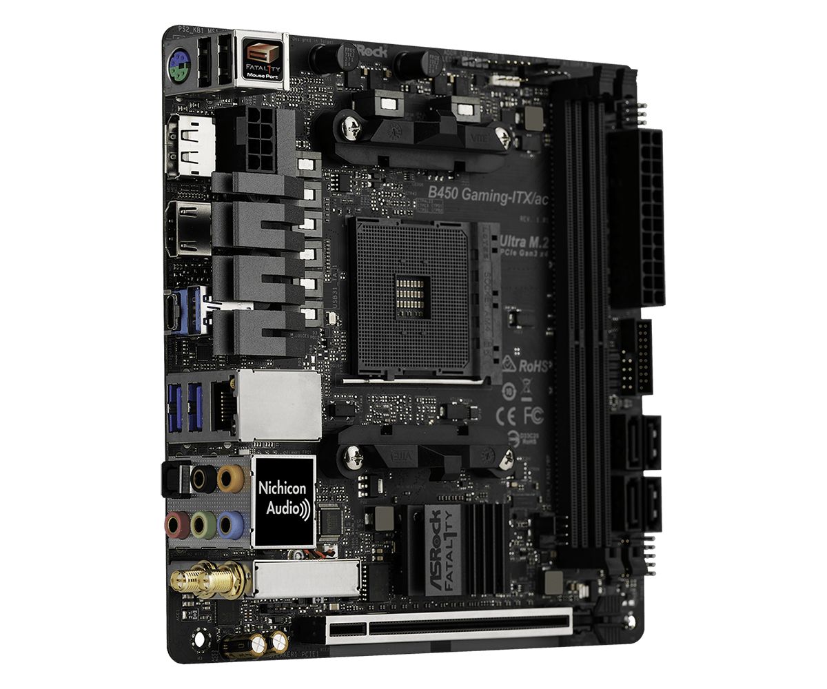 ASROCK Fatal1ty B450 GAMING-ITX/AC